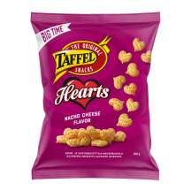 Maisisnäkid nacho-juustu Taffel Hearts 200g