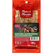 Šašlõkk aiaürtidega kaelakarbonaad. M&M 600g