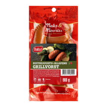 Grillvorst s.juustu-jalap. Maks&Moorits 600g