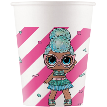 Ühekordne tass "LOL" 200ml 8tk