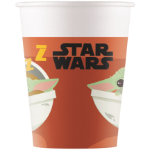 Ühekordne tass "Baby Yoda" 200ml 8tk