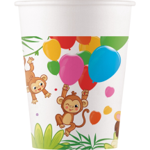 Ühekordne tass "Jungle" 200ml 8tk