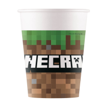 Ühekordne tass "Minecraft" 200ml 8tk
